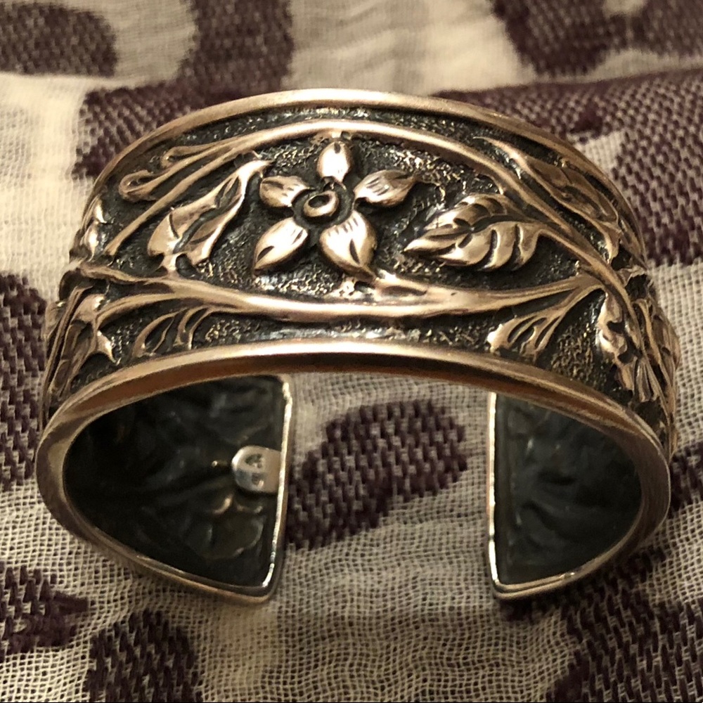 🎉HP🎉Silpada Sterling Silver Garden Cuff Bracelet - Picture 3 of 9